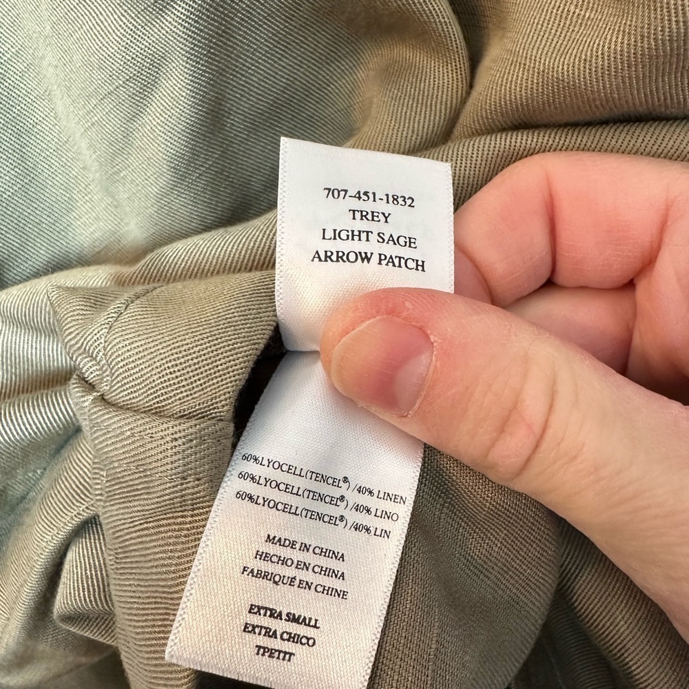 RAILS Trey Jacket in Light Sage Arrow Patch XS - Picture 8 of 8